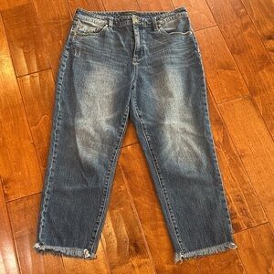 Liverpool Mid-Wash Cropped Women's Jeans